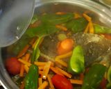 一夜干しカレイのアクアパッツァ風作り方6写真
