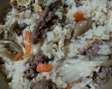 牛肉とごぼうと舞茸の混ぜご飯♫作り方5写真