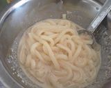 超簡単♪コクうま明太子カルボうどん作り方3写真