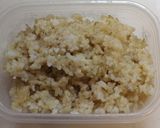 冷凍玄米ご飯（冷凍ご飯）de粉茶がゆ作り方1写真