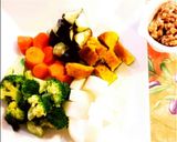 温野菜の肉味噌ソース ヘルシーレシピ♪作り方4写真