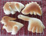 恐竜パン♪　ティラノ風バーガーパン作り方9写真