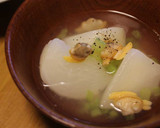 かぶとあさりの中華あんスープ作り方9写真