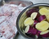 さつま芋と鶏肉のこっくり煮作り方1写真