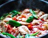 胸肉とピーマンのトマト煮作り方5写真