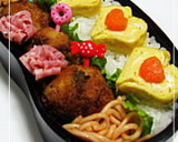 お弁当のおかず★ハートたまご焼き作り方5写真