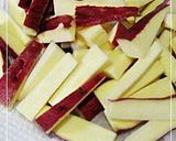 簡単！お弁当のおかず★メープル大学芋作り方1写真