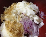 長いもと赤玉ねぎのトロトロ和え作り方2写真