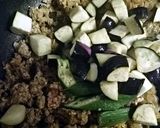 なすとおくらとひき肉のカレー作り方9写真
