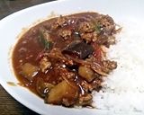 なすとおくらとひき肉のカレー作り方16写真