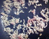 ちゃちゃっとおかず７　挽肉とオクラ炒め作り方1写真