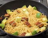 *鰻とアボカドの和風パスタ～山椒風味*作り方7写真