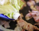 豚バラとキャベツのアンチョビ炒め。作り方6写真