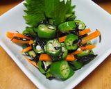 我が家の✿おくらとひじきの栄養満点和え✿作り方3写真