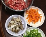 牛コマ肉のさっぱり香酢炒め作り方1写真