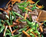 牛コマ肉のさっぱり香酢炒め作り方5写真