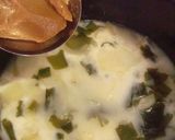 じゃがいもと玉ねぎの豆乳みそ汁作り方3写真