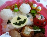 【キャラ弁】ハロウィン仕様（白くま）作り方6写真