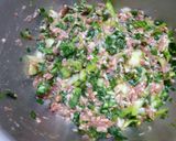 餃子(チンゲン菜とニラ入り)作り方5写真