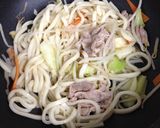 カット野菜で焼きうどん♪作り方4写真