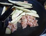 豚ばら肉と茄子炒め作り方2写真