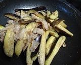 豚ばら肉と茄子炒め作り方3写真