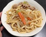 カット野菜で焼きうどん♪作り方5写真