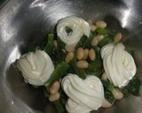 つるむらさきと大豆のからしマヨネーズあえ作り方4写真