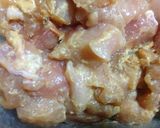 味噌漬鶏と葱と豆腐とオクラの醤油炒め作り方1写真