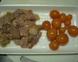 鶏玉ひも(キンカン)の肉じゃが煮作り方1写真