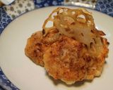 えびと蓮根のごろごろすり身揚げ作り方9写真