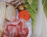本つゆで白菜と豚肉のあんかけ丼作り方1写真
