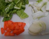本つゆで白菜と豚肉のあんかけ丼作り方3写真