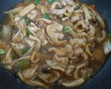 本つゆで白菜と豚肉のあんかけ丼作り方11写真