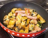 かぼちゃのスイートチリソース炒め作り方5写真