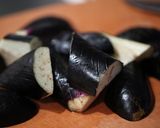 なすと豚団子の黒酢オイスターあん作り方1写真