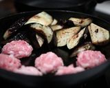 なすと豚団子の黒酢オイスターあん作り方3写真