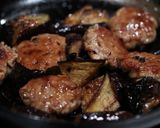 なすと豚団子の黒酢オイスターあん作り方4写真
