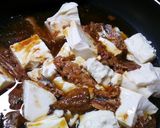 節約！簡単！さんま缶とニラ豆腐の卵とじ作り方1写真