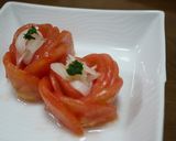トマトと玉ねぎでお花サラダ作り方6写真