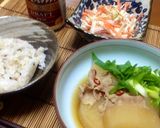 山盛りネギの豚大根作り方9写真