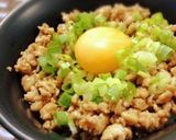 生姜風味の鶏そぼろ丼♡作り方3写真