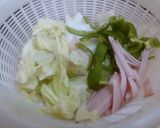白菜とピーマンのカレー炒め作り方1写真