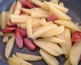 じゃがいもとウインナーのチリソース煮作り方3写真