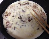 納豆ツナきのこ豆乳パスタ作り方5写真