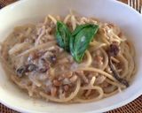 納豆ツナきのこ豆乳パスタ作り方7写真