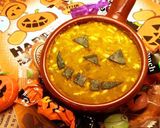 ハロウィン　かぼちゃと鶏ひき肉のココット作り方7写真