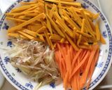 みょうがとかぼちゃのかき揚げ作り方1写真