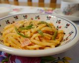 *ランチに*うどんのナポリタン*作り方4写真