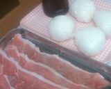 肉巻きおにぎりリラックマ☆栄養士ママ作り方1写真